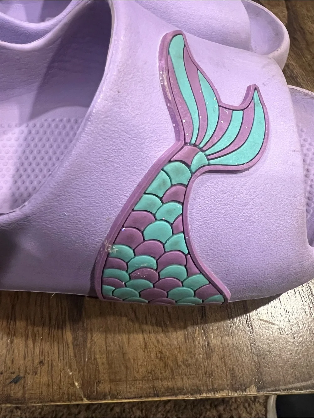 Girls' Lavender Mermaid Sandal Clogs - Kids Shoes wonder nation size 11-12